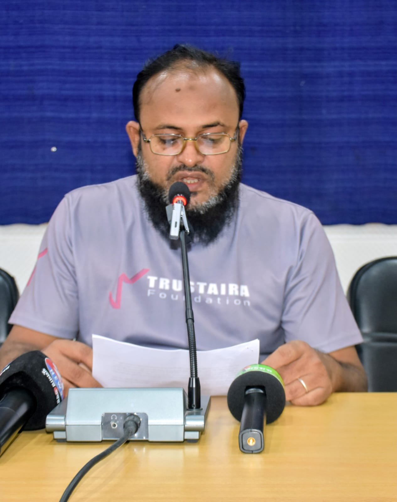 খুলনায় প্রেস কনফারেন্স নোমান হোসেন